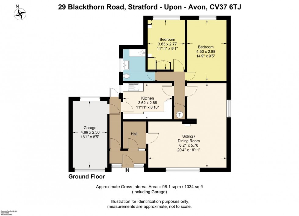 Floorplan for Blackthorn Road, Stratford-upon-Avon