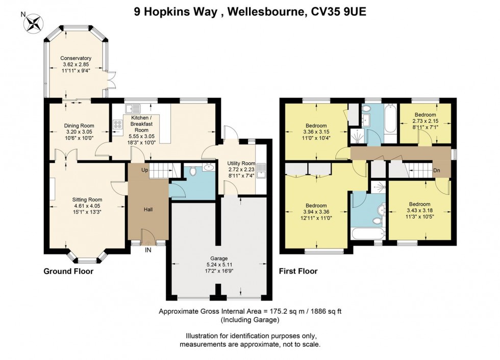 Floorplan for Hopkins Way, Wellesbourne