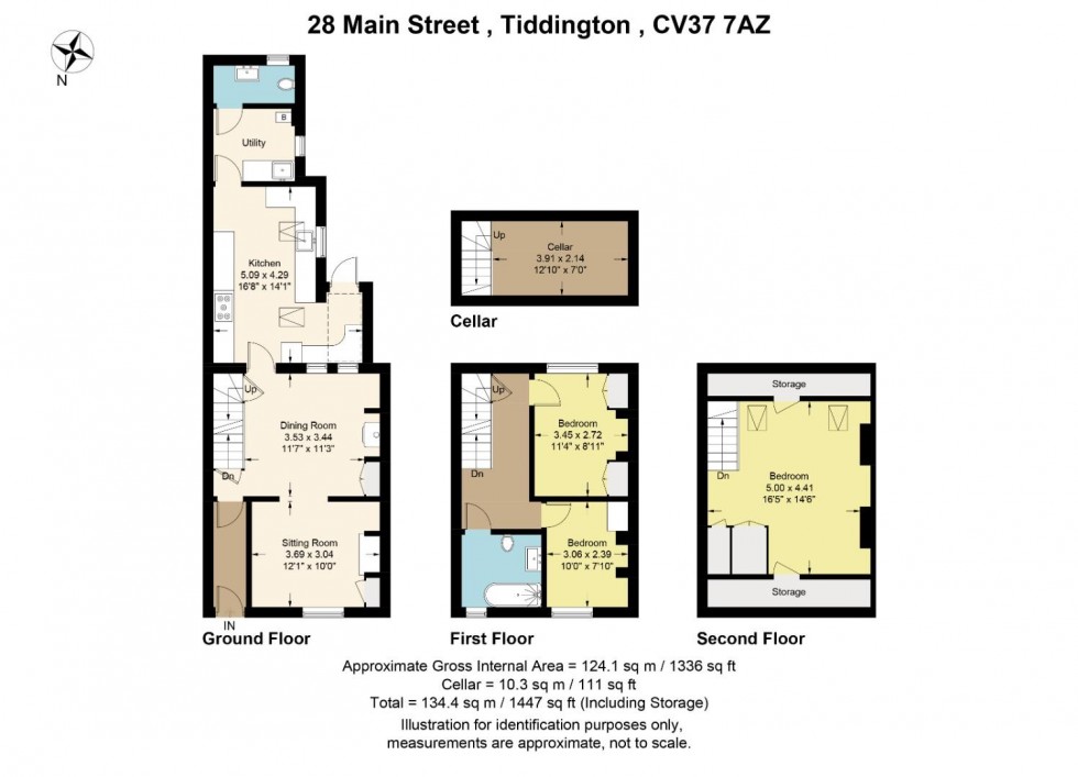 Floorplan for Main Street, Tiddington, Stratford-upon-Avon