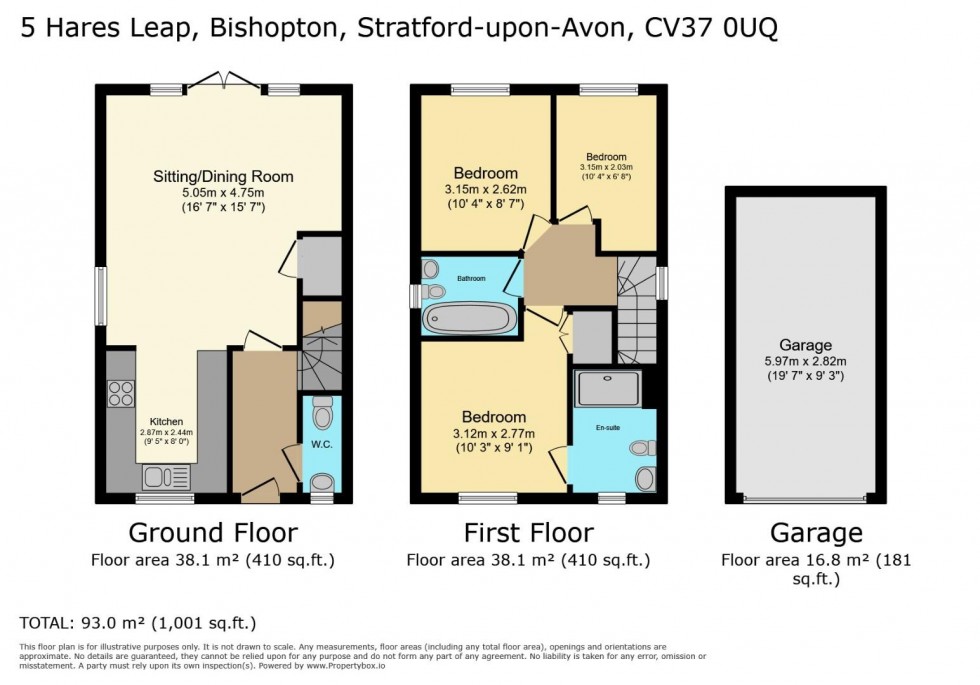 Floorplan for Hares Leap, Bishopton, Stratford-upon-Avon