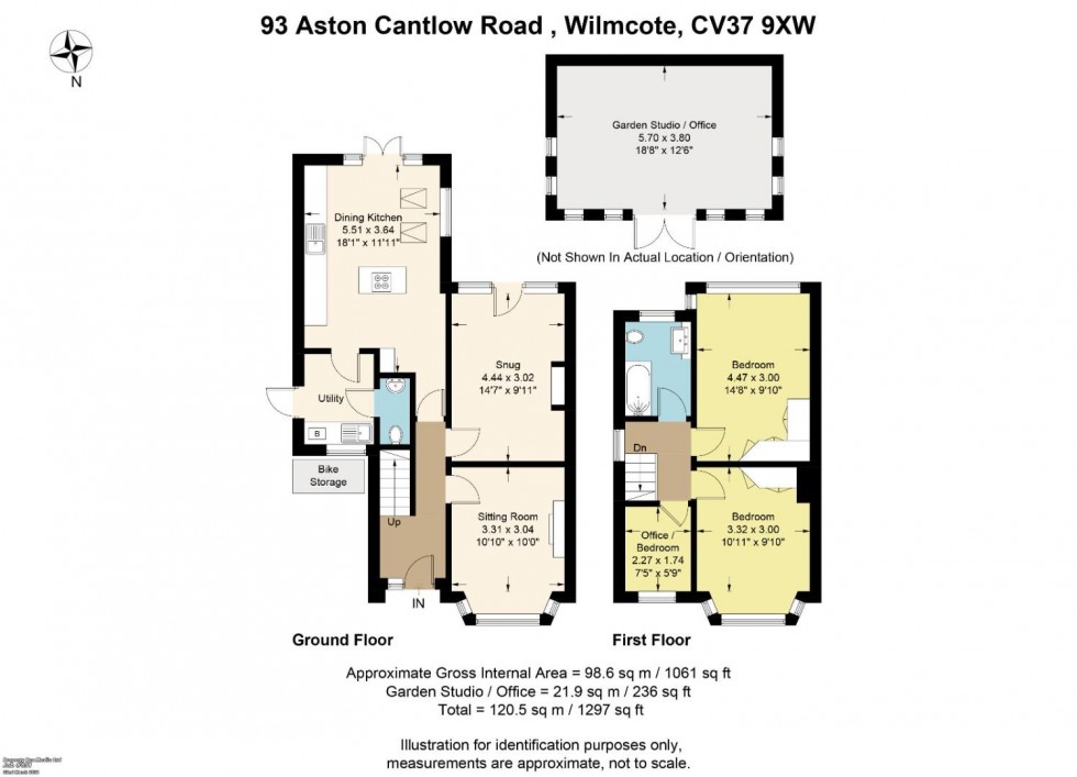 Floorplan for Aston Cantlow Road, Wilmcote, Stratford-Upon-Avon