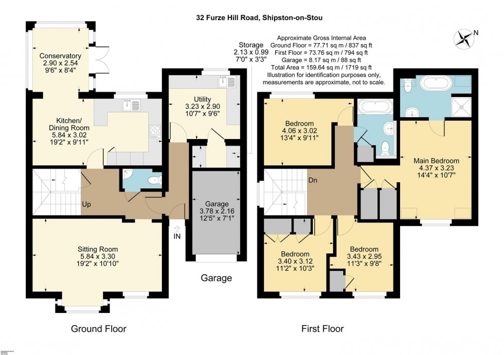 Floorplan for Furze Hill Road, Shipston-on-Stour