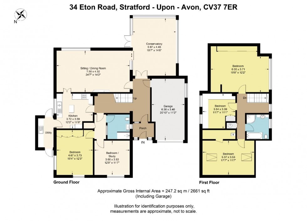 Floorplan for Eton Road, Stratford-upon-Avon