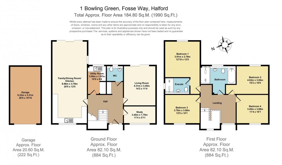 Floorplan for The Bowling Green, Halford