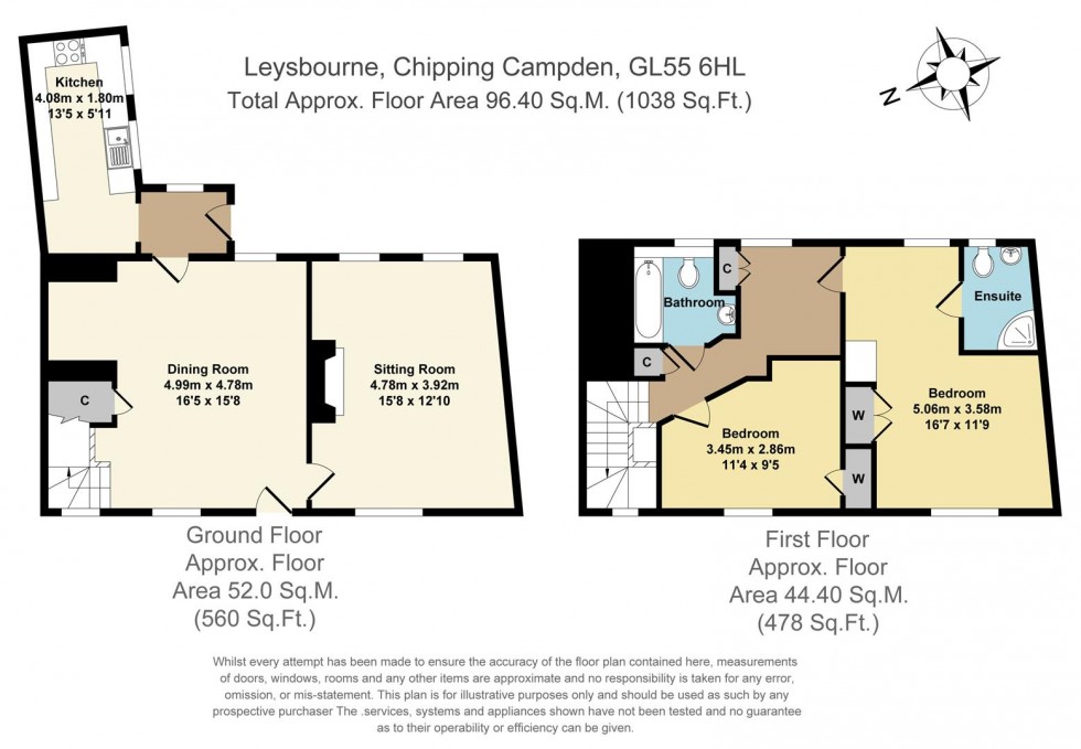 Floorplan for Leysbourne, Chipping Campden