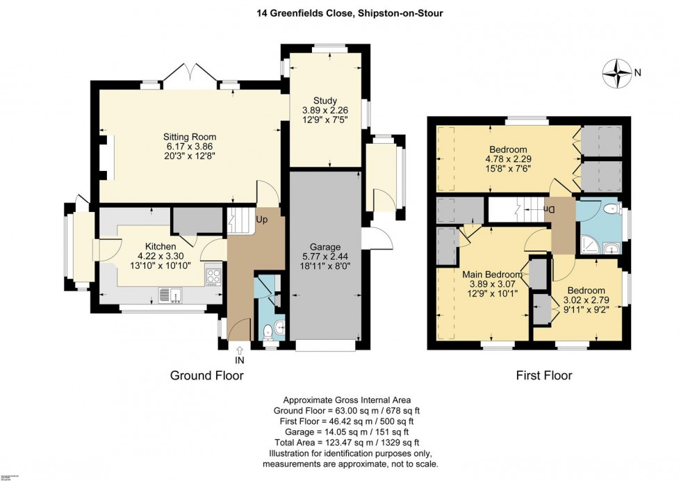 Floorplan for Greenfields Close, Shipston-on-Stour