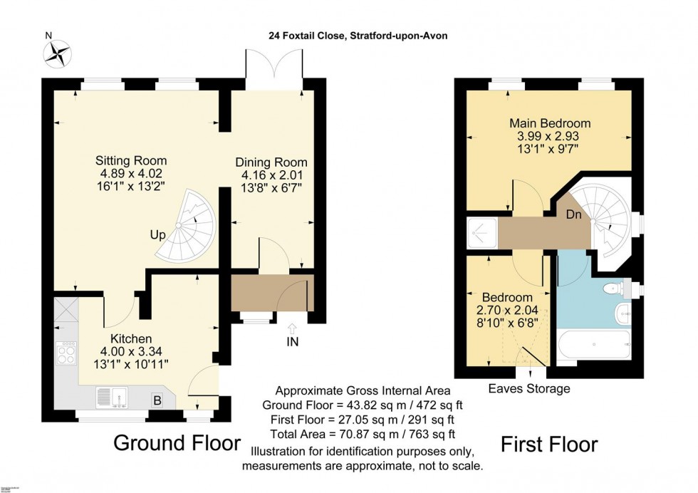 Floorplan for Foxtail Close, Stratford-upon-Avon