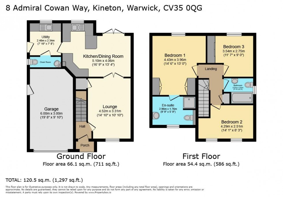 Floorplan for Admiral Cowan Way, Kineton