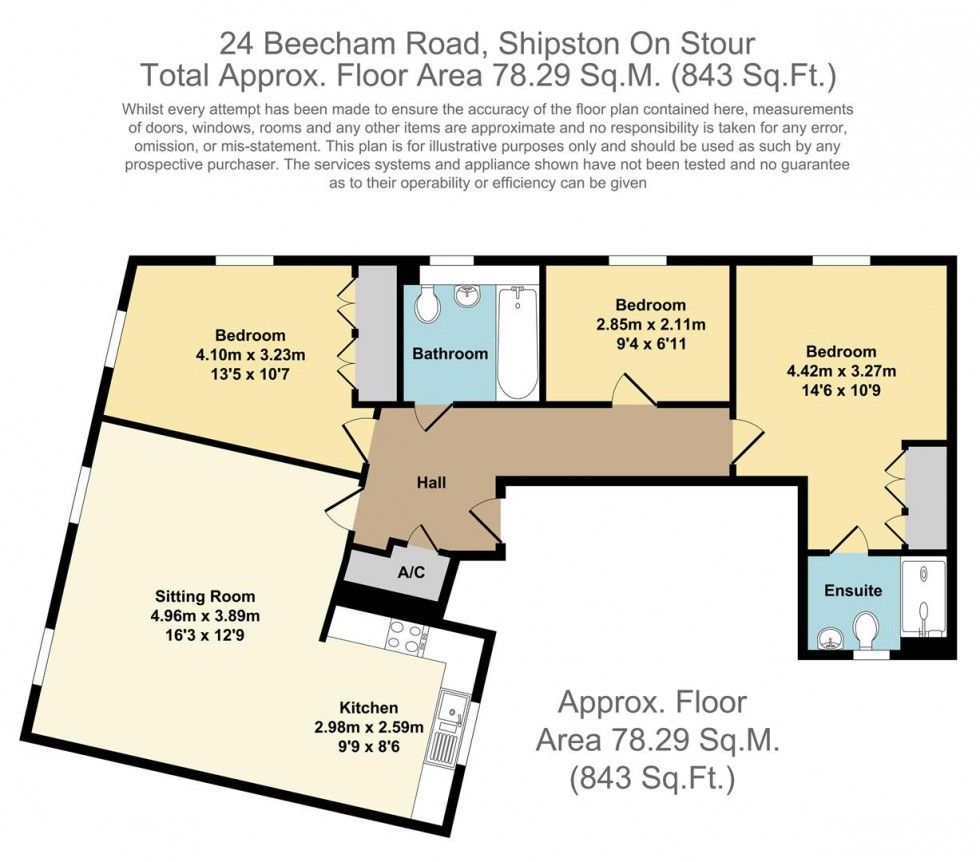 Floorplan for Beecham Road, Shipston-on-Stour