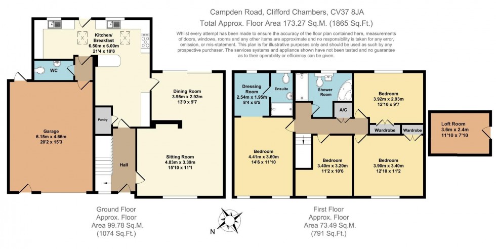 Floorplan for Campden Road, Clifford Chambers, Stratford-upon-Avon