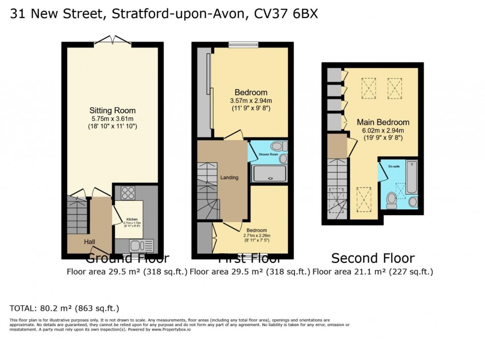 Floorplan for New Street, Stratford-upon-Avon