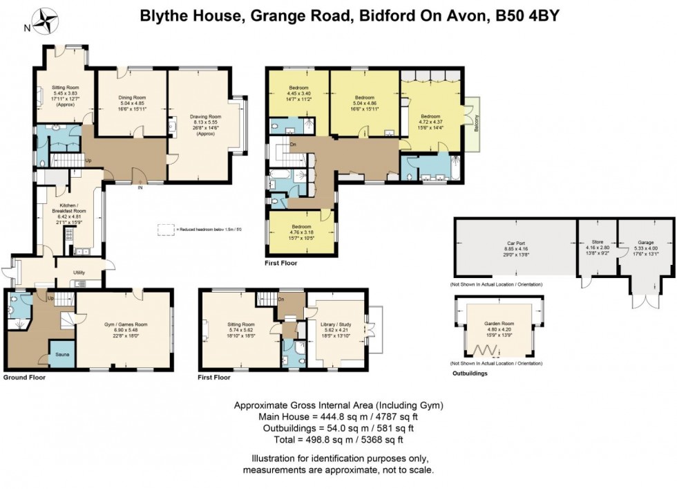 Floorplan for Grange Road, Bidford-on-Avon