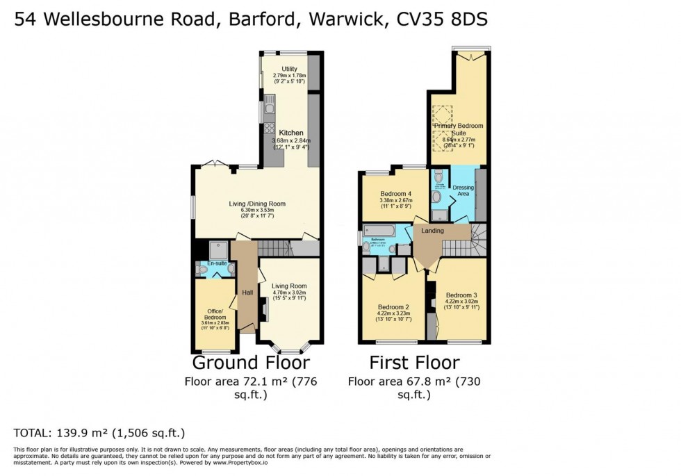 Floorplan for Wellesbourne Road, Barford, Warwick