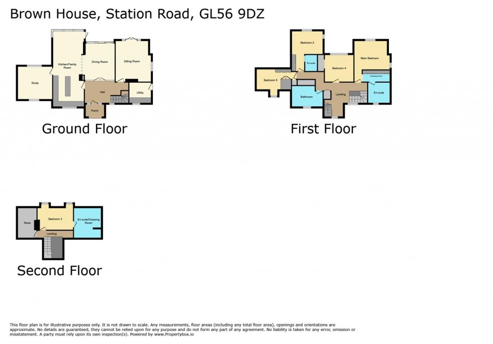 Floorplan for Station Road, Blockley