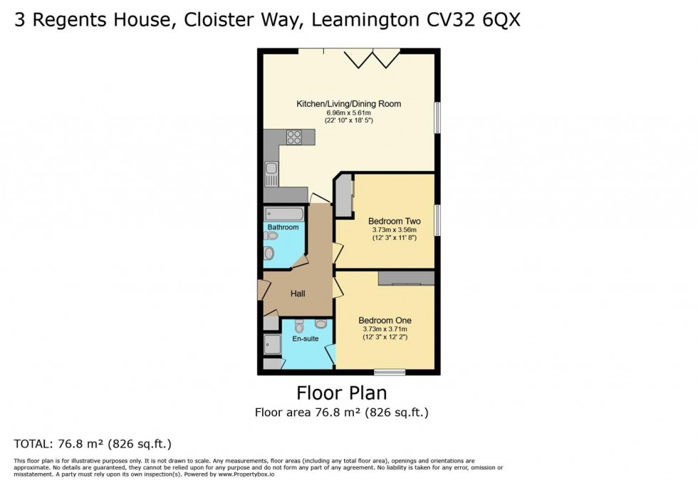Floorplan for Cloister Way, Leamington Spa