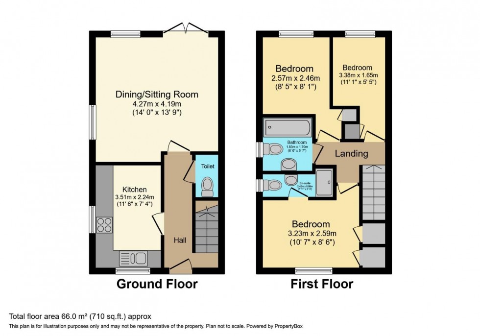 Floorplan for Carters View, Lower Quinton, Stratford-upon-Avon