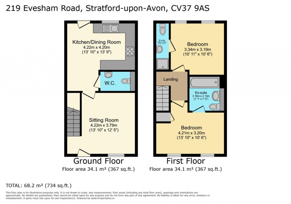 Floorplan for Old Town Gardens, Stratford-upon-Avon